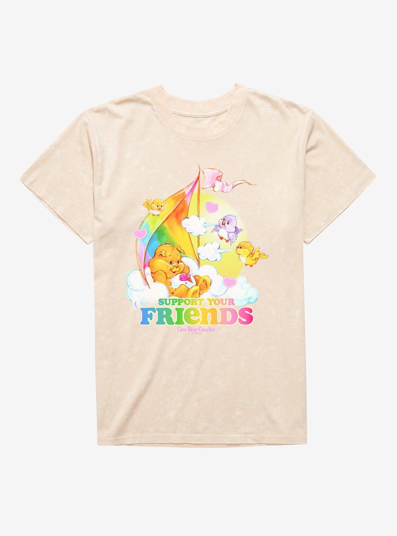 Care Bear Cousins Treat Heart Pig Support Your Friends Mineral Wash T-Shirt