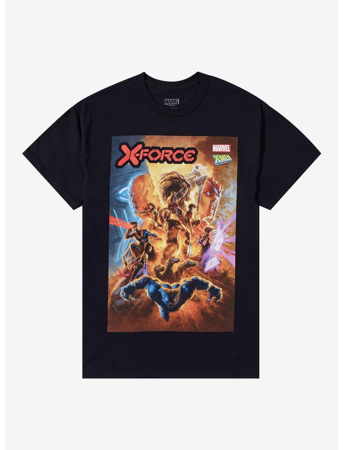Marvel X-Men X-Force 60th Anniversary Comic Book T-Shirt, BLACK, hi-res
