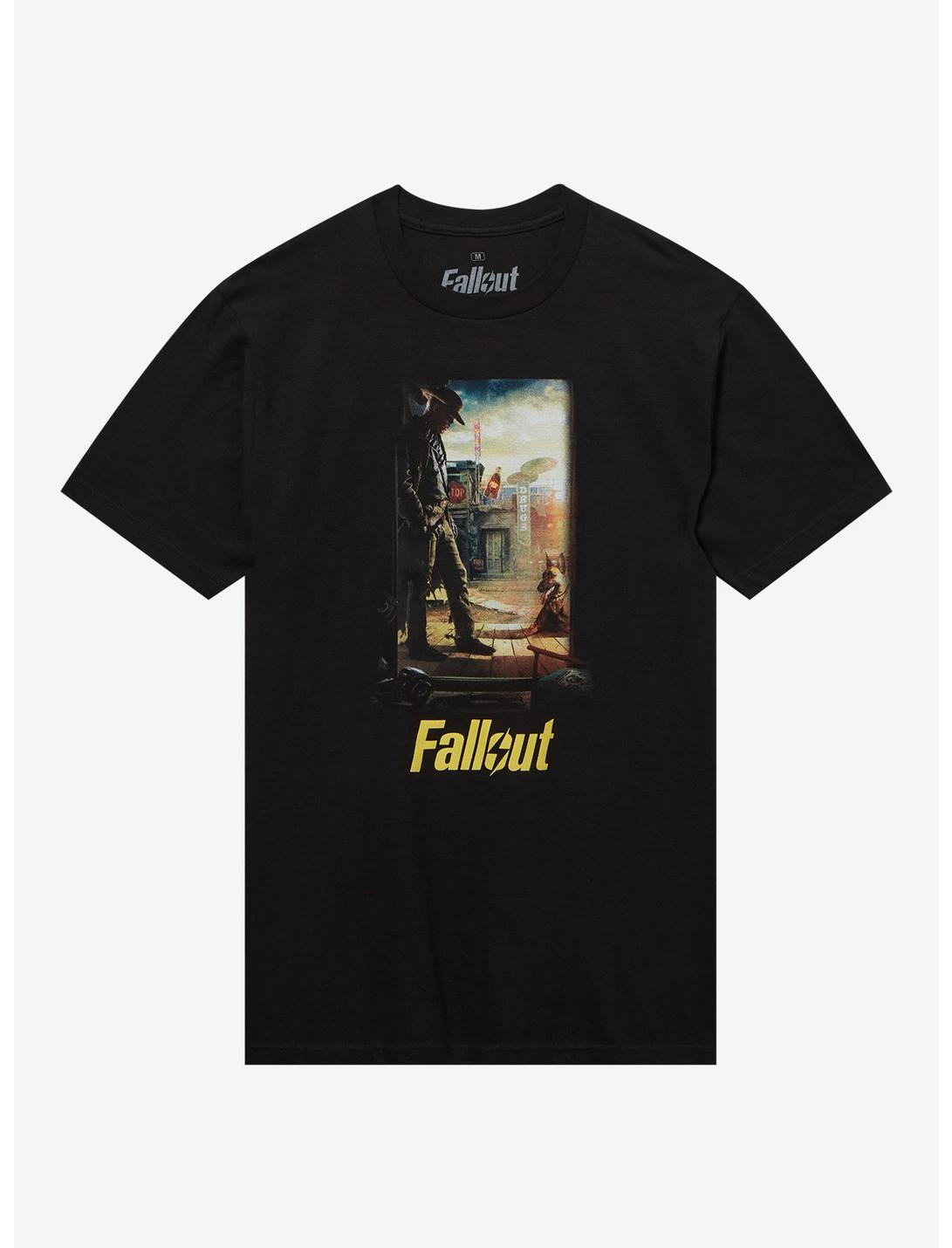 Fallout Ghoul Poster T-Shirt, BLACK, hi-res