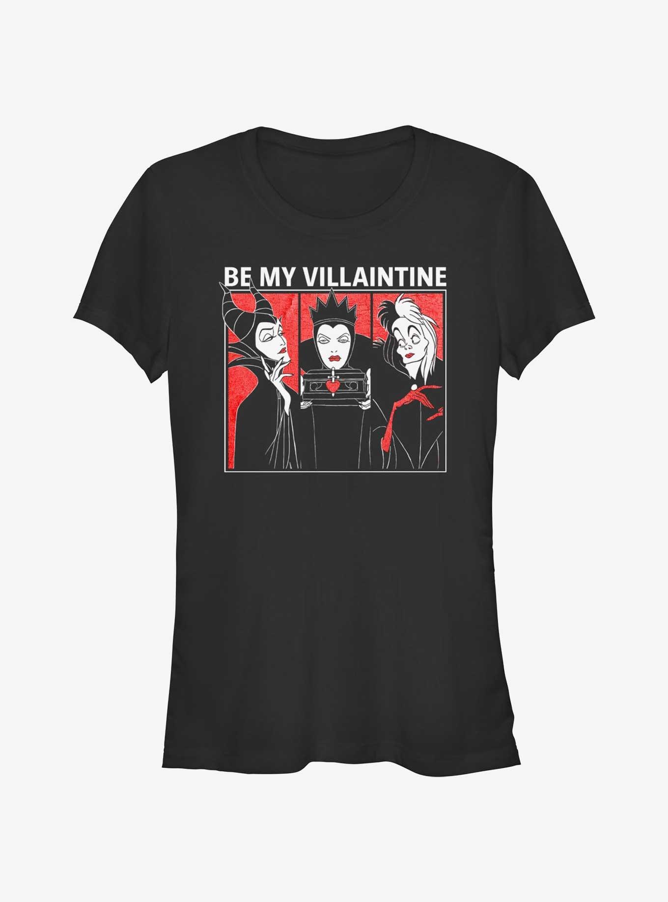Disney Villains Be My Villaintine Girls T-Shirt, BLACK, hi-res