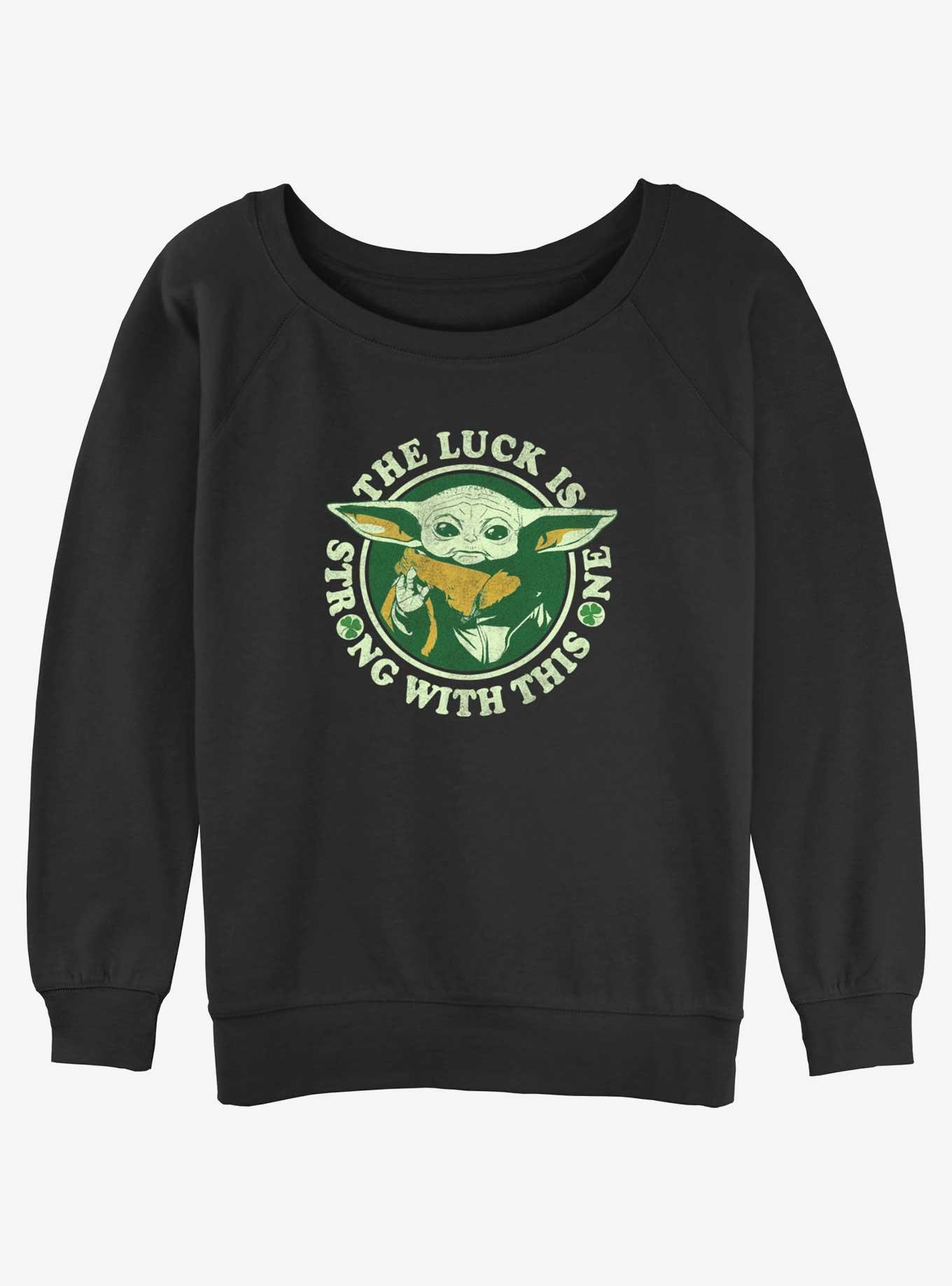 Star Wars The Mandalorian The Child Lucky Force Girls Slouchy Sweatshirt, , hi-res