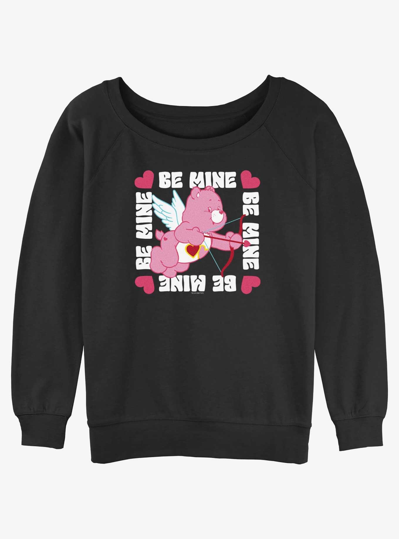 Care Bears Be Mine Love-a-Lot Bear Cupid Girls Slouchy Sweatshirt, , hi-res