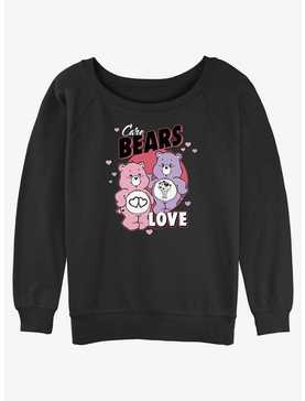 Care Bears Love-a-Lot and Share Bear Love Girls Slouchy Sweatshirt, , hi-res
