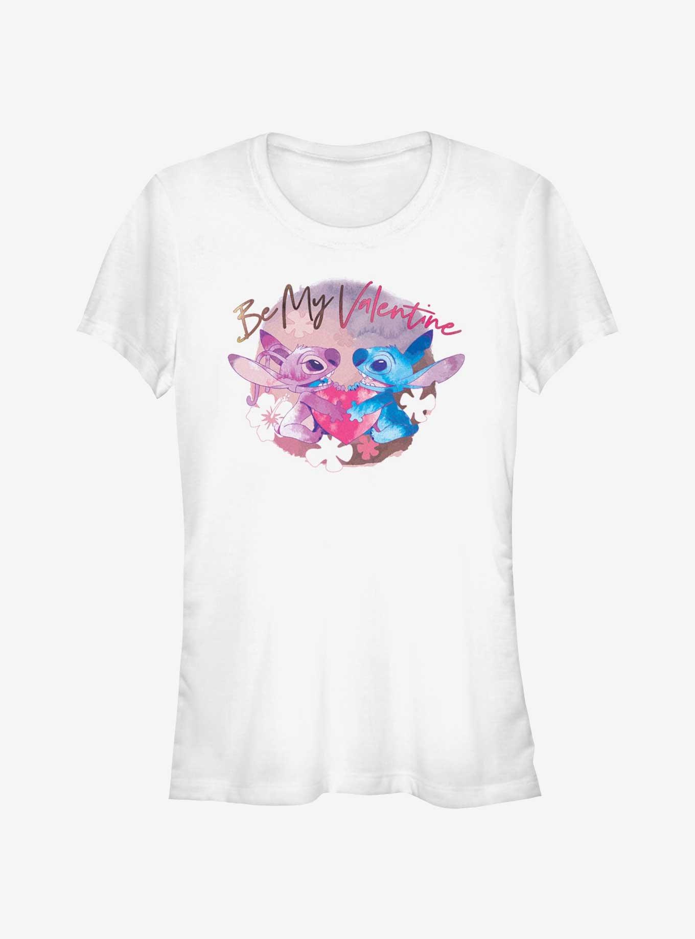 Disney Lilo & Stitch Be My Valentine Stitch Angel Girls T-Shirt, , hi-res