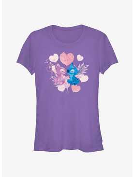 Disney Lilo & Stitch Stitch & Angel Lovers Girls T-Shirt, , hi-res