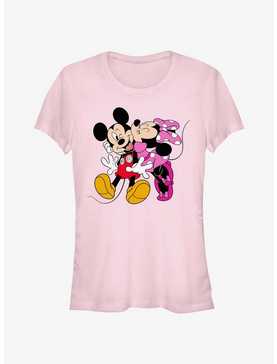 Disney Mickey Mouse & Minnie Mouse Hugs & Kisses Girls T-Shirt, , hi-res