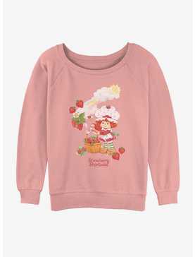 Strawberry Shortcake Strawberry Basket Girls Slouchy Sweatshirt, , hi-res