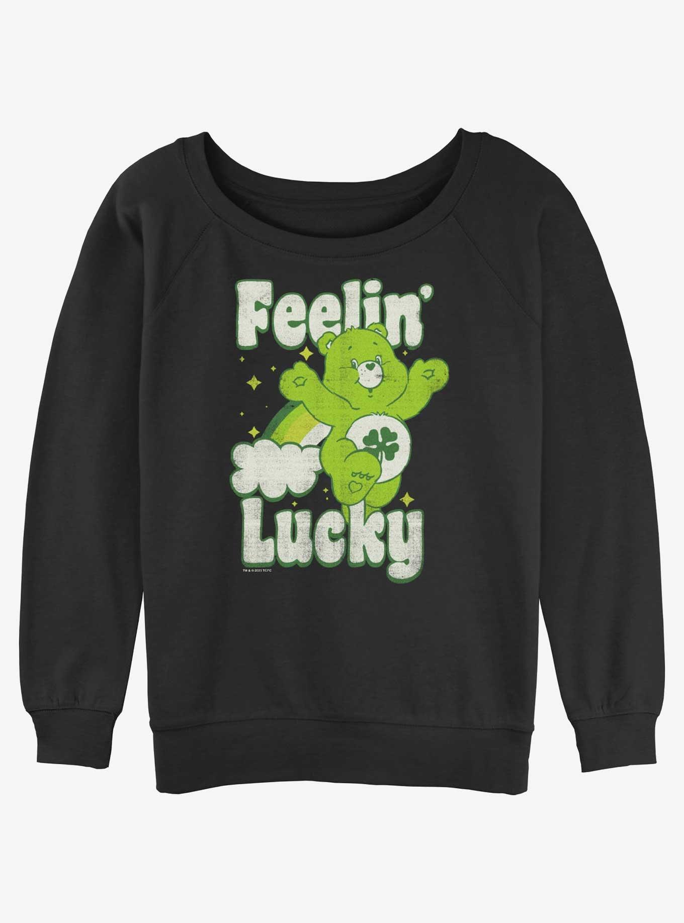 Care Bears Feelin' Lucky Girls Slouchy Sweatshirt, , hi-res