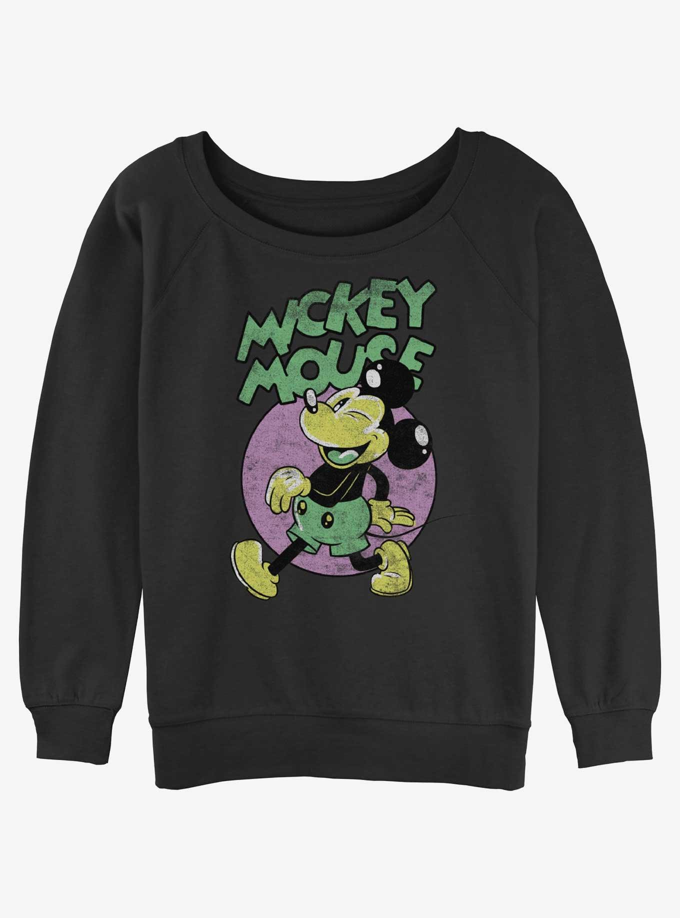 Disney Mickey Mouse Mickey Is Off Girls Slouchy Sweatshirt, BLACK, hi-res