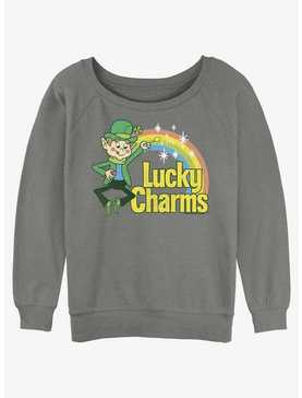 Lucky Charms Logo Girls Slouchy Sweatshirt, , hi-res