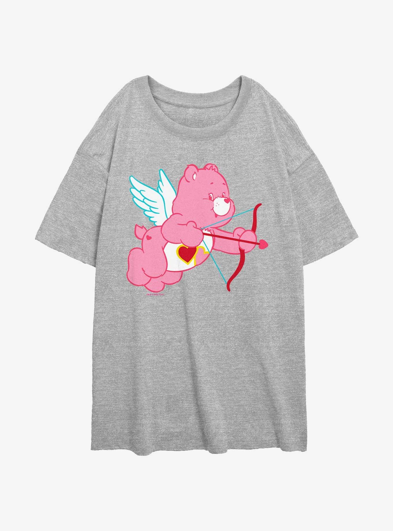 Care Bears Cupids Bow Love-a-Lot Bear Girls Oversized T-Shirt, , hi-res