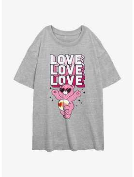 Care Bears Love Stack Love-a-Lot Bear Girls Oversized T-Shirt, , hi-res