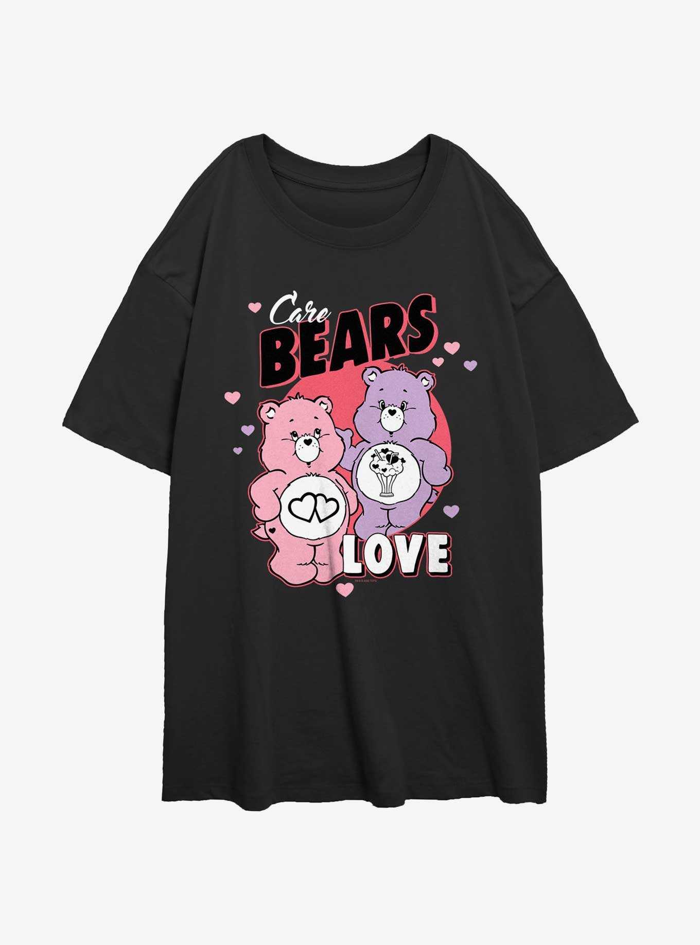 Care Bears Love-a-Lot and Share Bear Love Girls Oversized T-Shirt, , hi-res