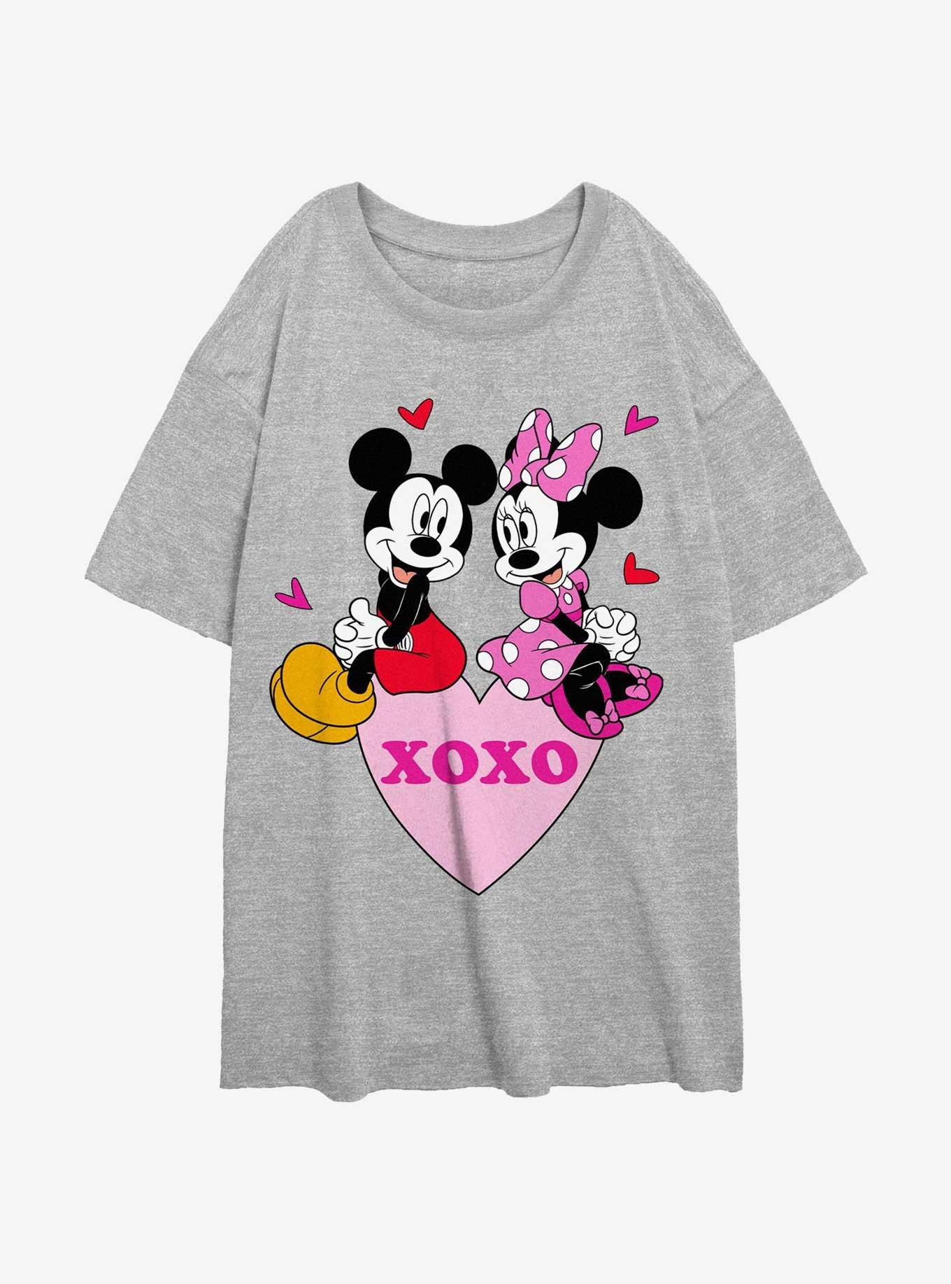 Disney Mickey Mouse & Minnie Mouse Xoxo Girls Oversized T-Shirt, , hi-res