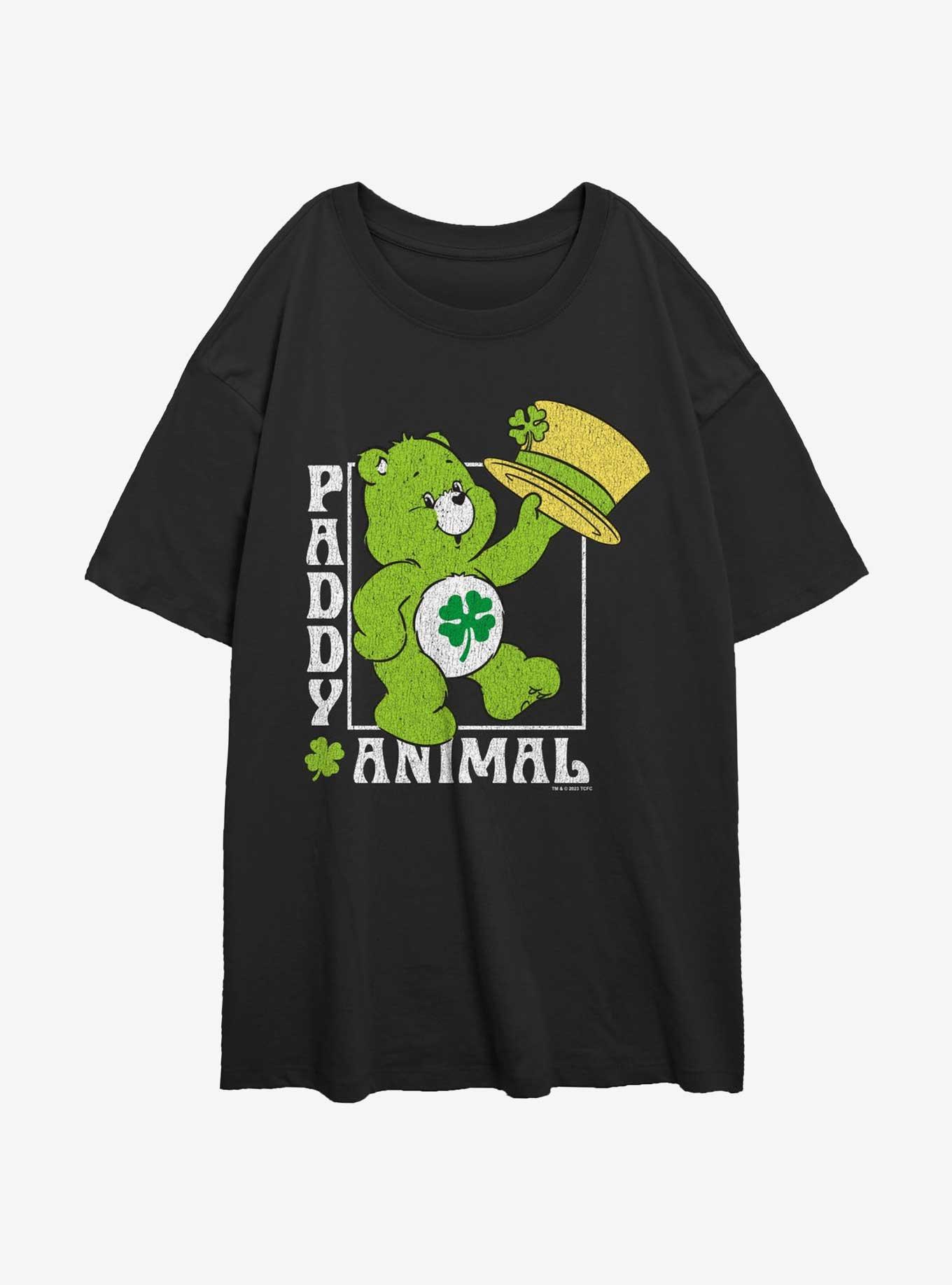 Care Bears Good Luck Bear Paddy Animal Girls Oversized T-Shirt
