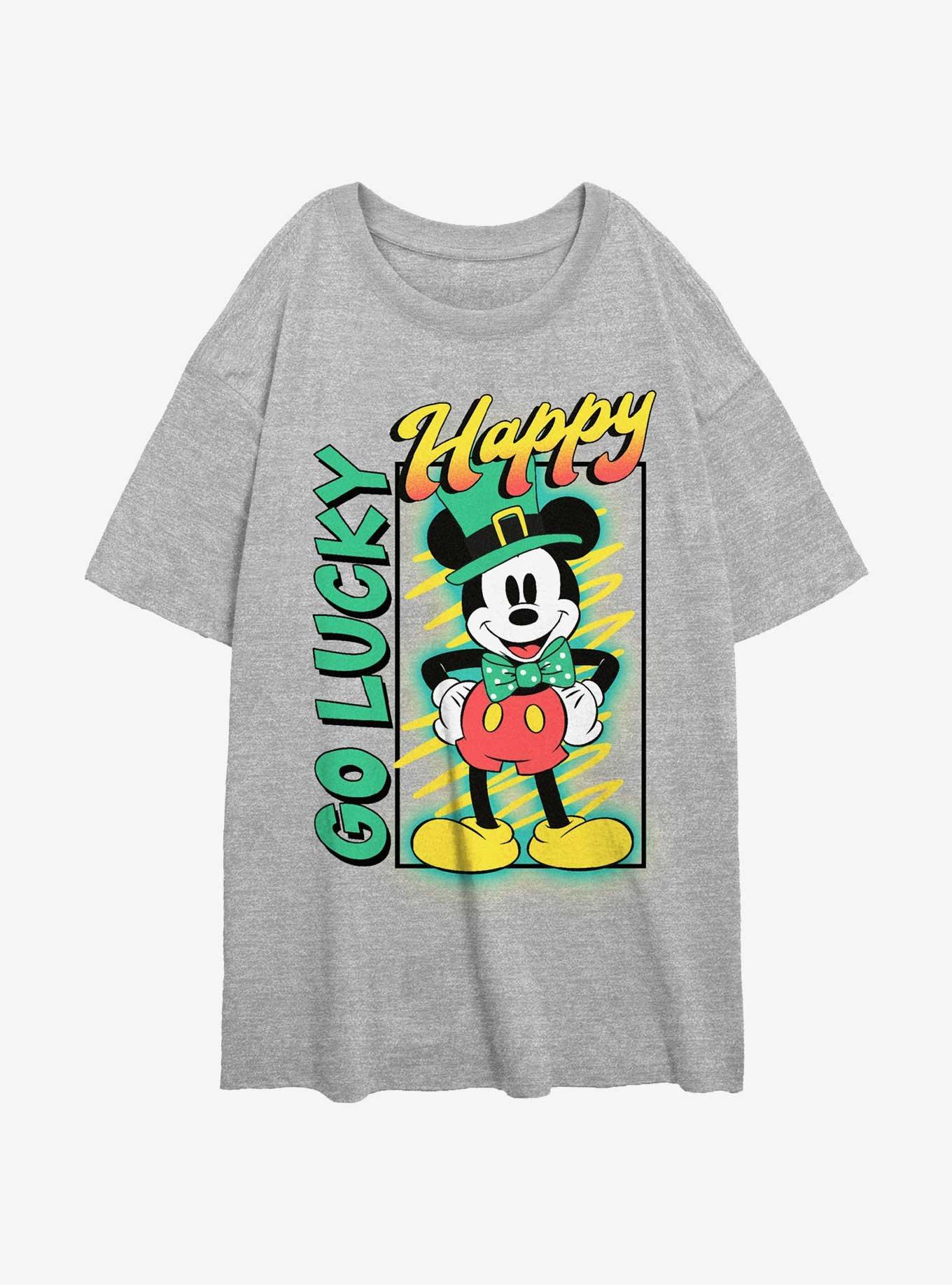 Disney Mickey Mouse Happy Go Lucky Girls Oversized T-Shirt, , hi-res