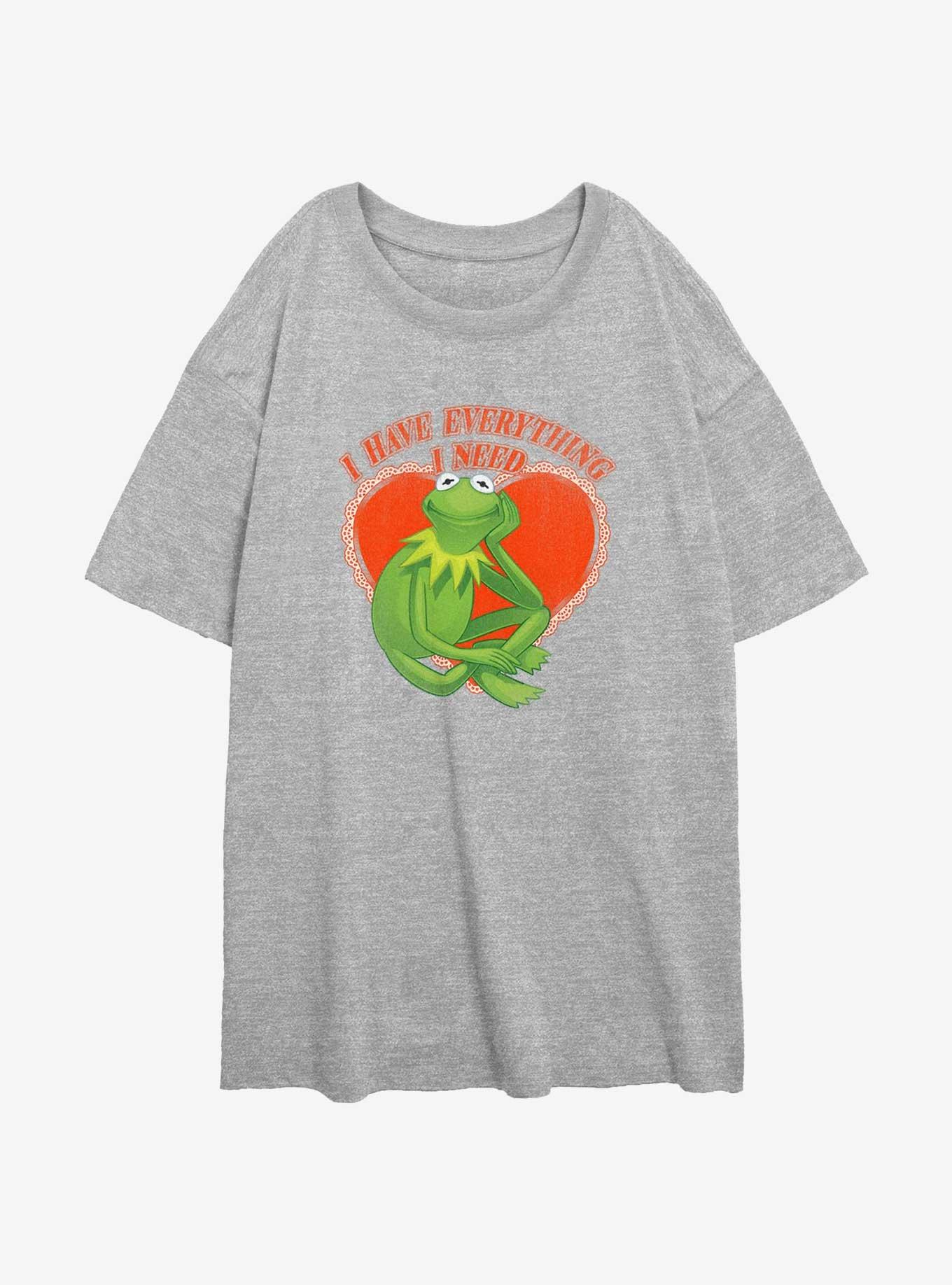 Disney The Muppets Kermit I Have Everything Girls Oversized T-Shirt, ATH HTR, hi-res