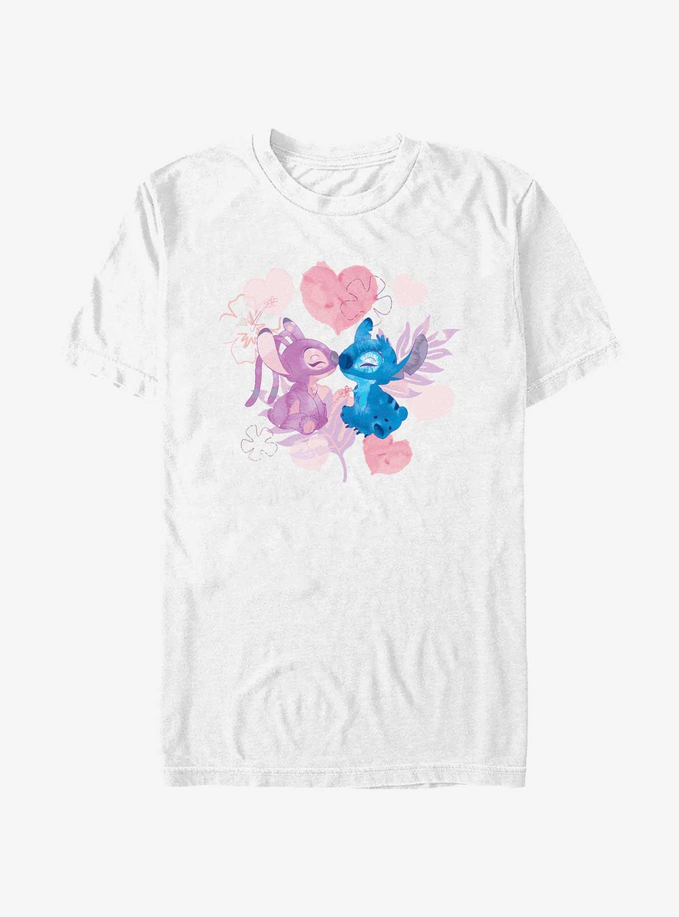 Disney Lilo & Stitch Stitch & Angel Lovers T-Shirt, WHITE, hi-res