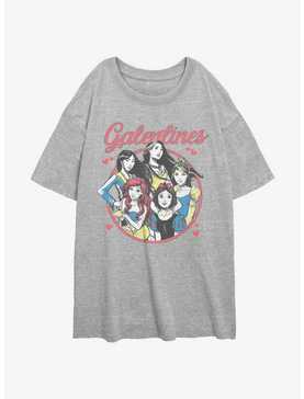 Disney Princesses Galentines Girls Oversized T-Shirt, , hi-res