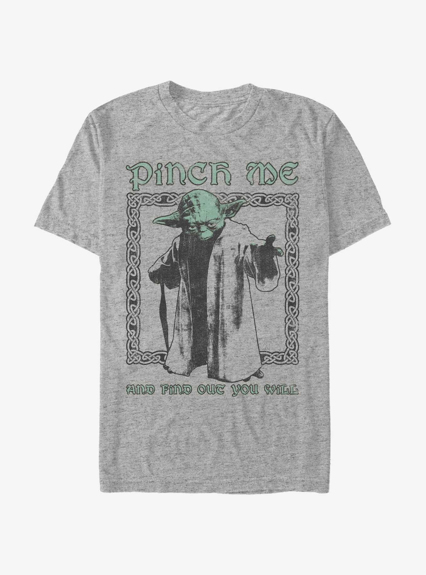 Star Wars Yoda Pinch Me And Find Out You Will T-Shirt, , hi-res