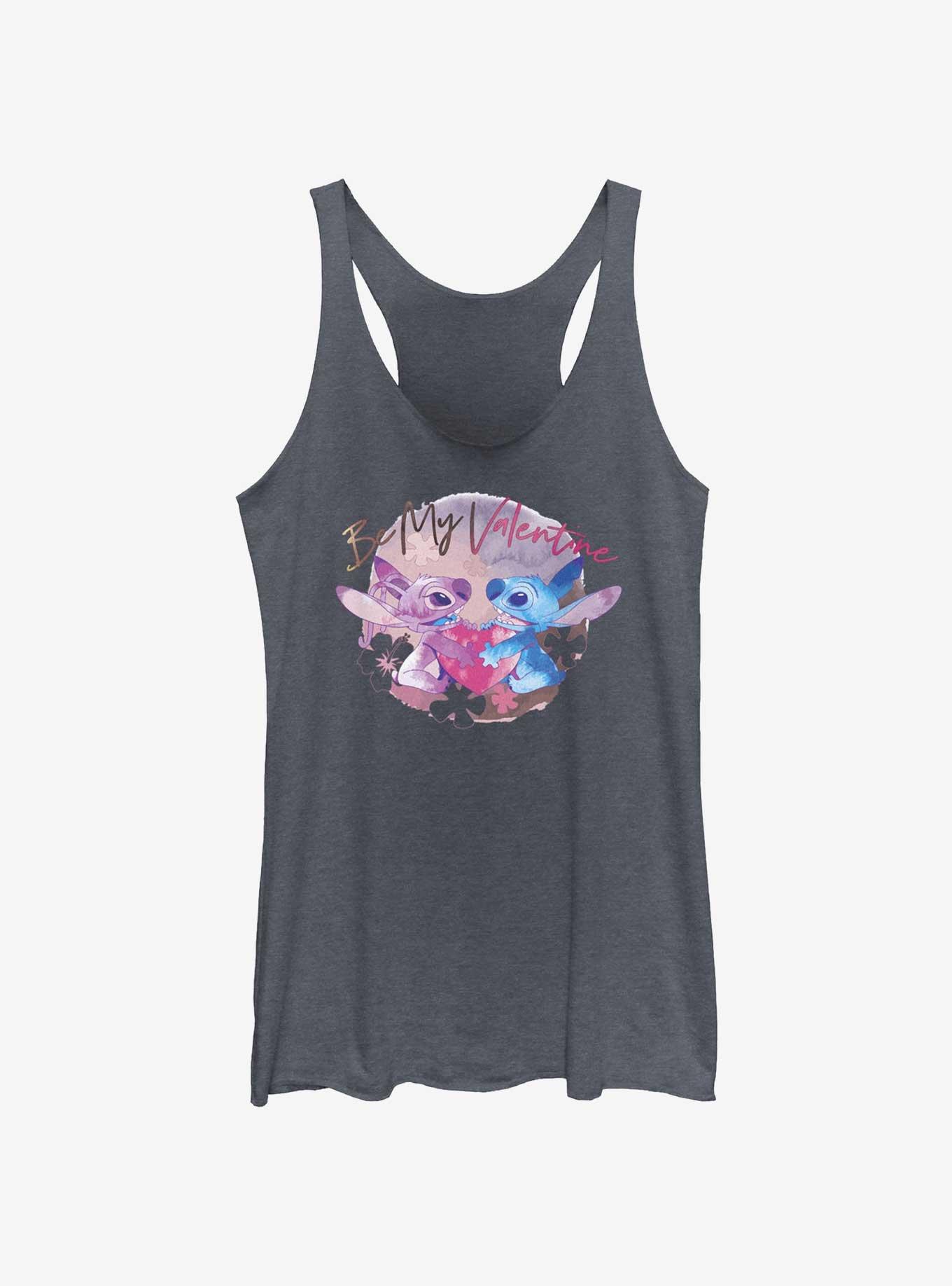 Disney Lilo & Stitch Be My Valentine Stitch Angel Girls Tank