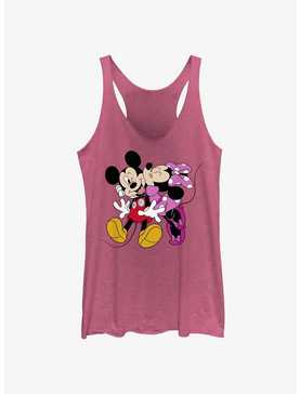 Disney Mickey Mouse & Minnie Mouse Hugs & Kisses Girls Tank Top, , hi-res