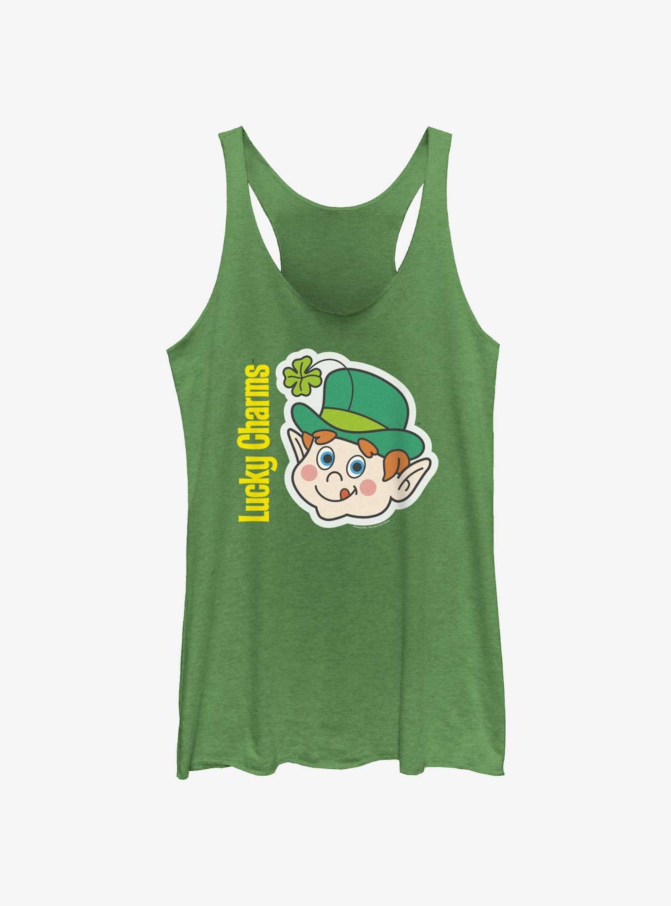 Lucky Charms Lucky Retro Face Girls Tank