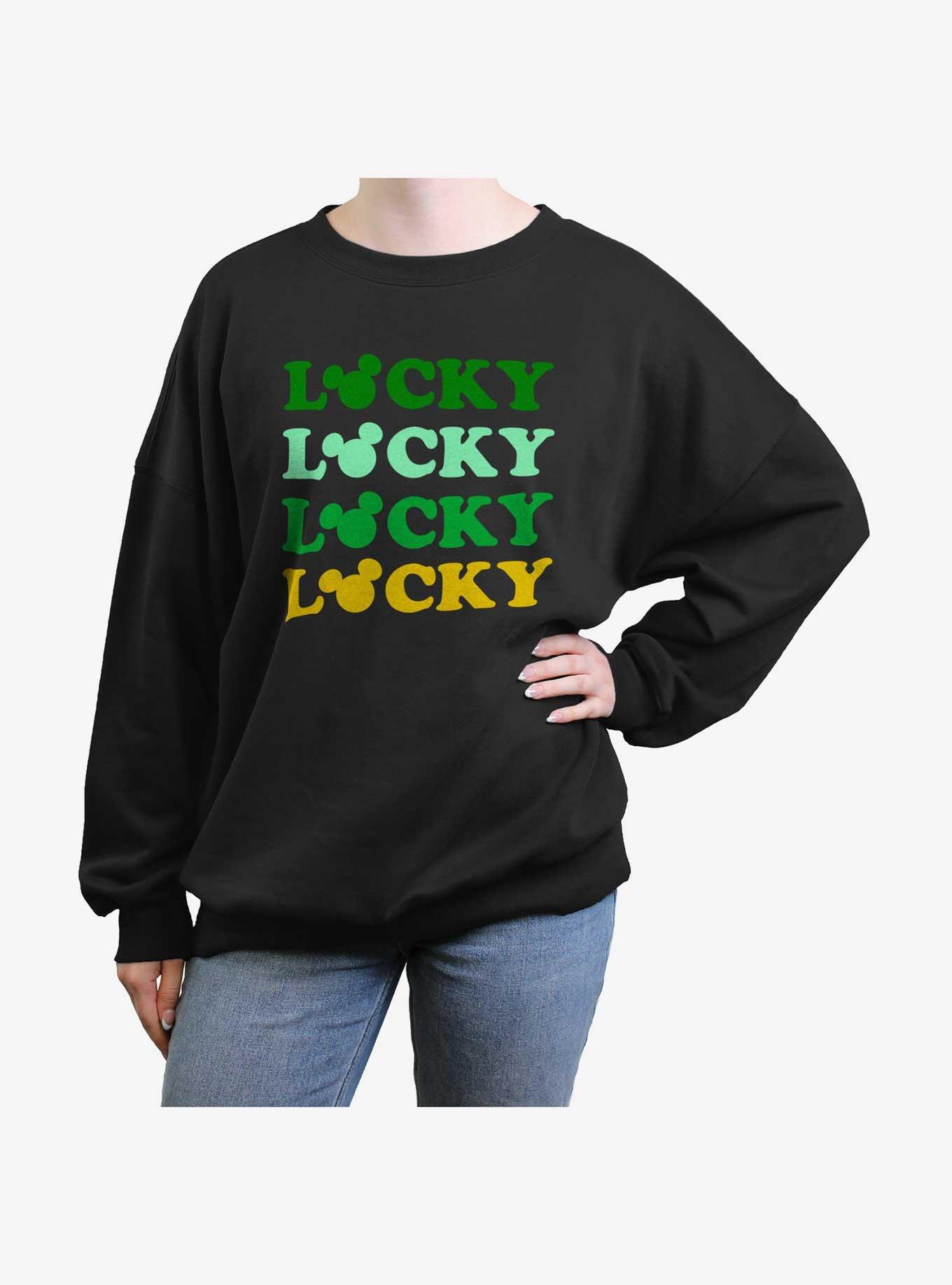 Disney Mickey Mouse Lucky Ears Girls Oversized Sweatshirt, , hi-res