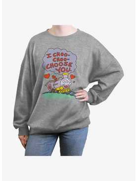 The Simpsons Choo-Choose You Girls Oversized Sweatshirt, , hi-res