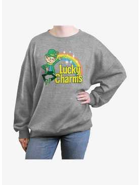 Lucky Charms Logo Girls Oversized Sweatshirt, , hi-res