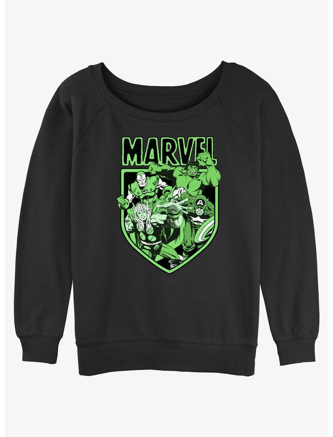 Marvel Avengers Marvel Tonal Womens Slouchy Sweatshirt, BLACK, hi-res