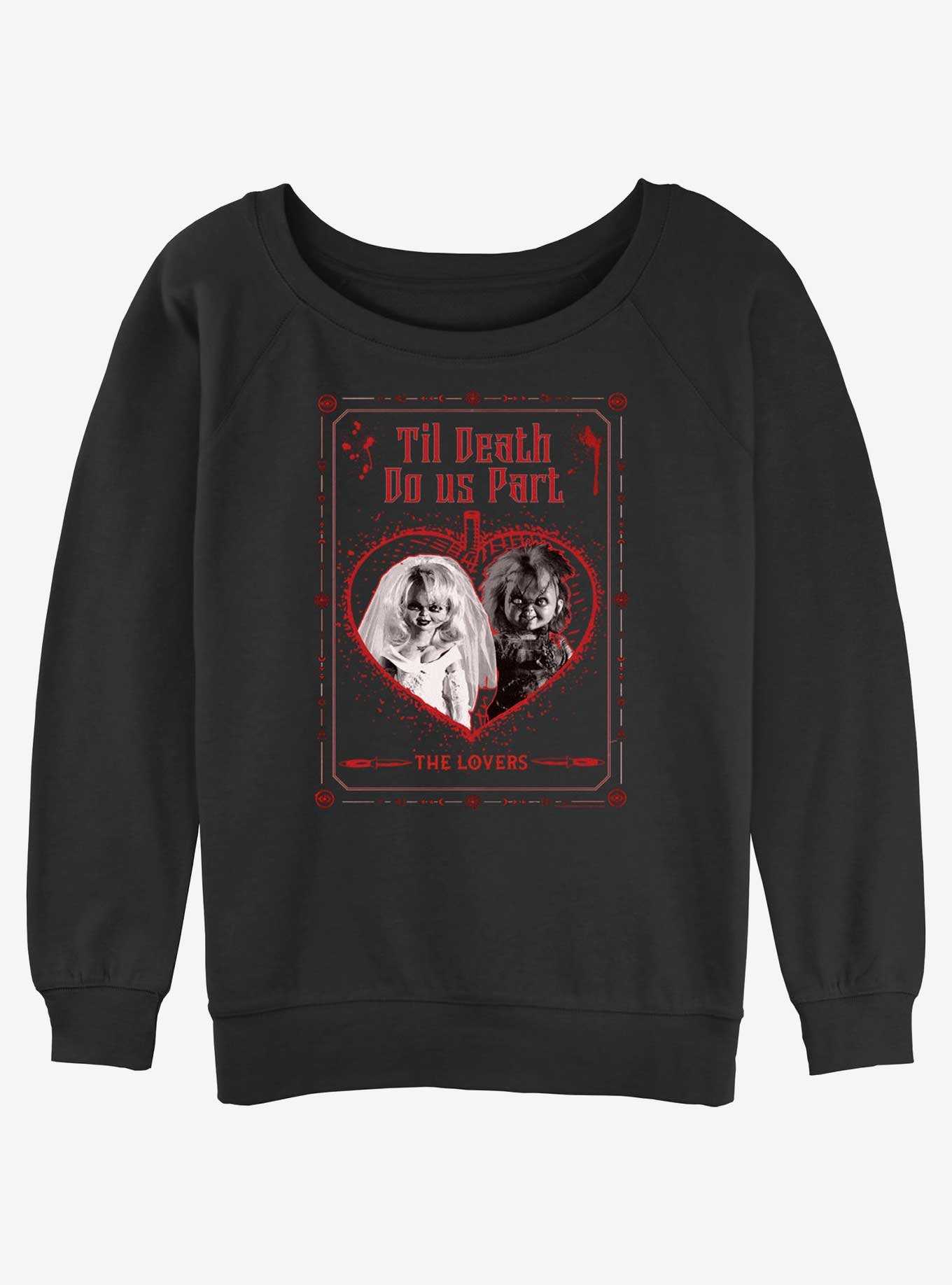 Bride of Chucky The Lovers Womens Slouchy Sweatshirt, , hi-res