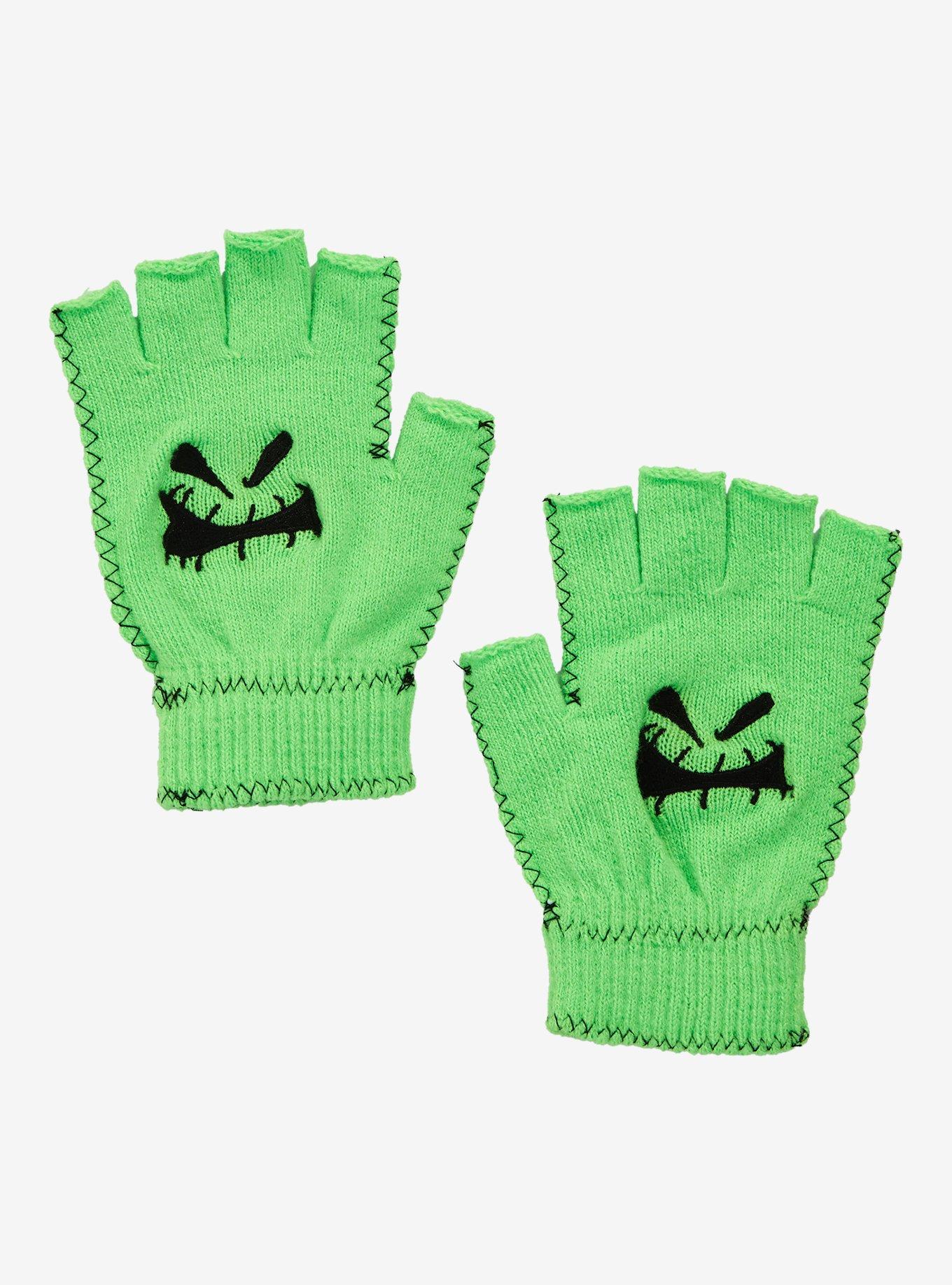 The Nightmare Before Christmas Oogie Boogie Glow-In-The-Dark Fingerless Gloves