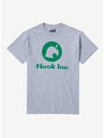 Animal Crossing: New Horizons Nook Inc. Logo T-Shirt, GREY, hi-res
