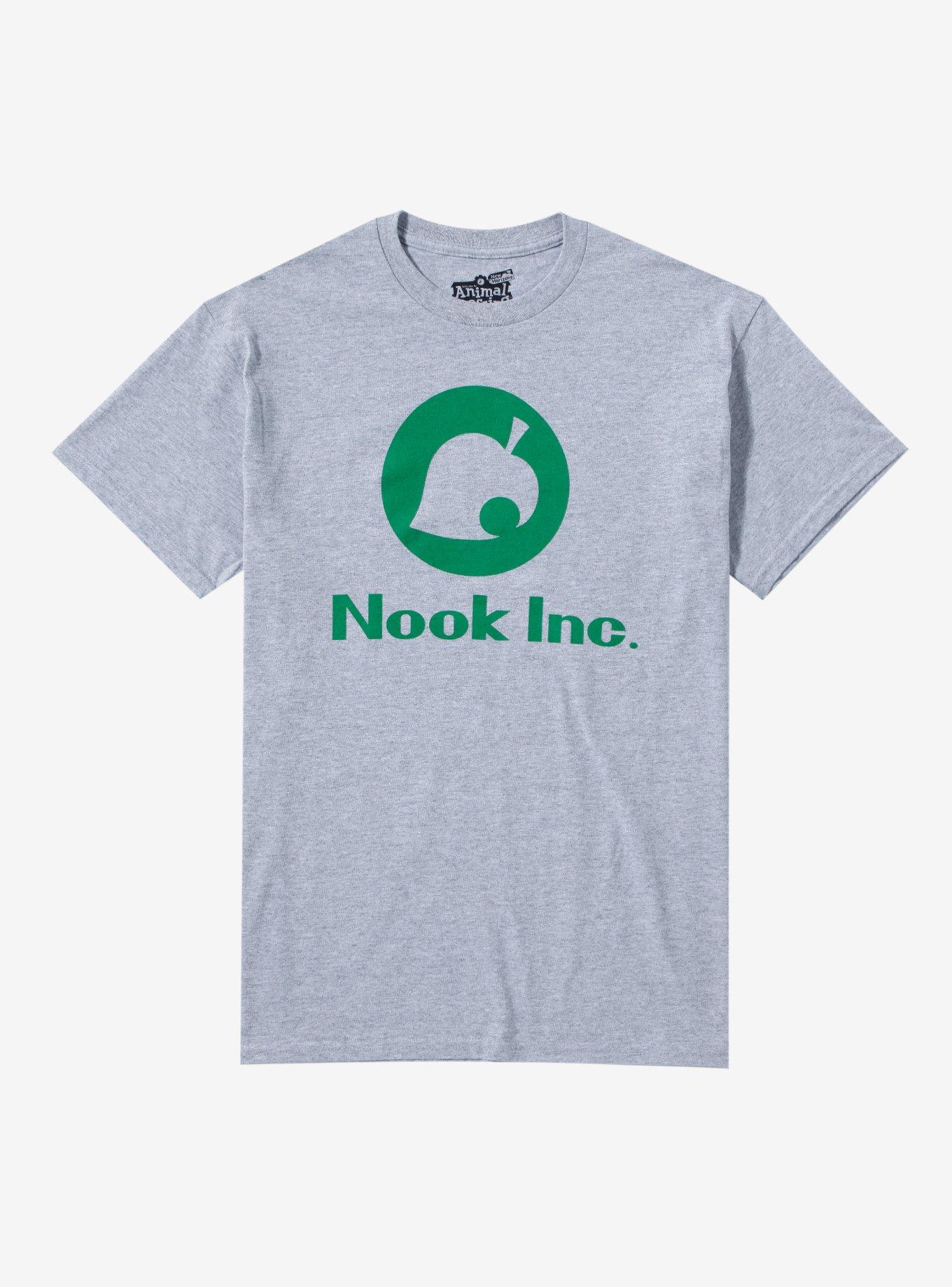 Animal Crossing: New Horizons Nook Inc. Logo T-Shirt, GREY, hi-res