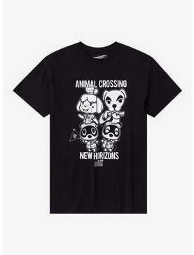 Animal Crossing: New Horizons Group Black & White T-Shirt, , hi-res