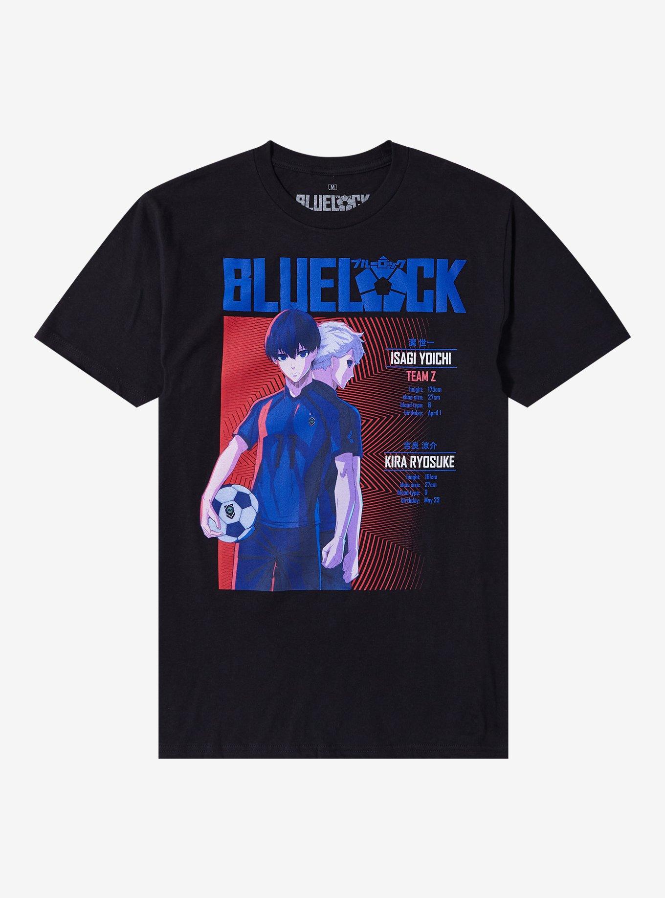 Blue Lock Isagi & Kira Stats T-Shirt | Hot Topic