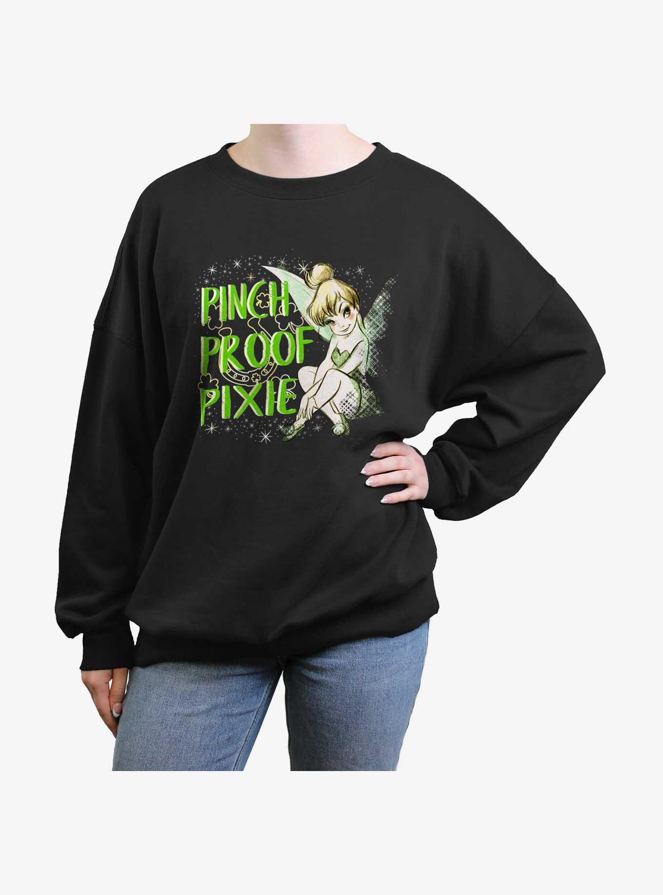 Disney Tinker Bell Pinch Proof Pixie Womens Oversized Sweatshirt, , hi-res