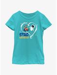 Disney Pixar WALL-E Starcrossed Lovers Youth Girls T-Shirt, TAHI BLUE, hi-res