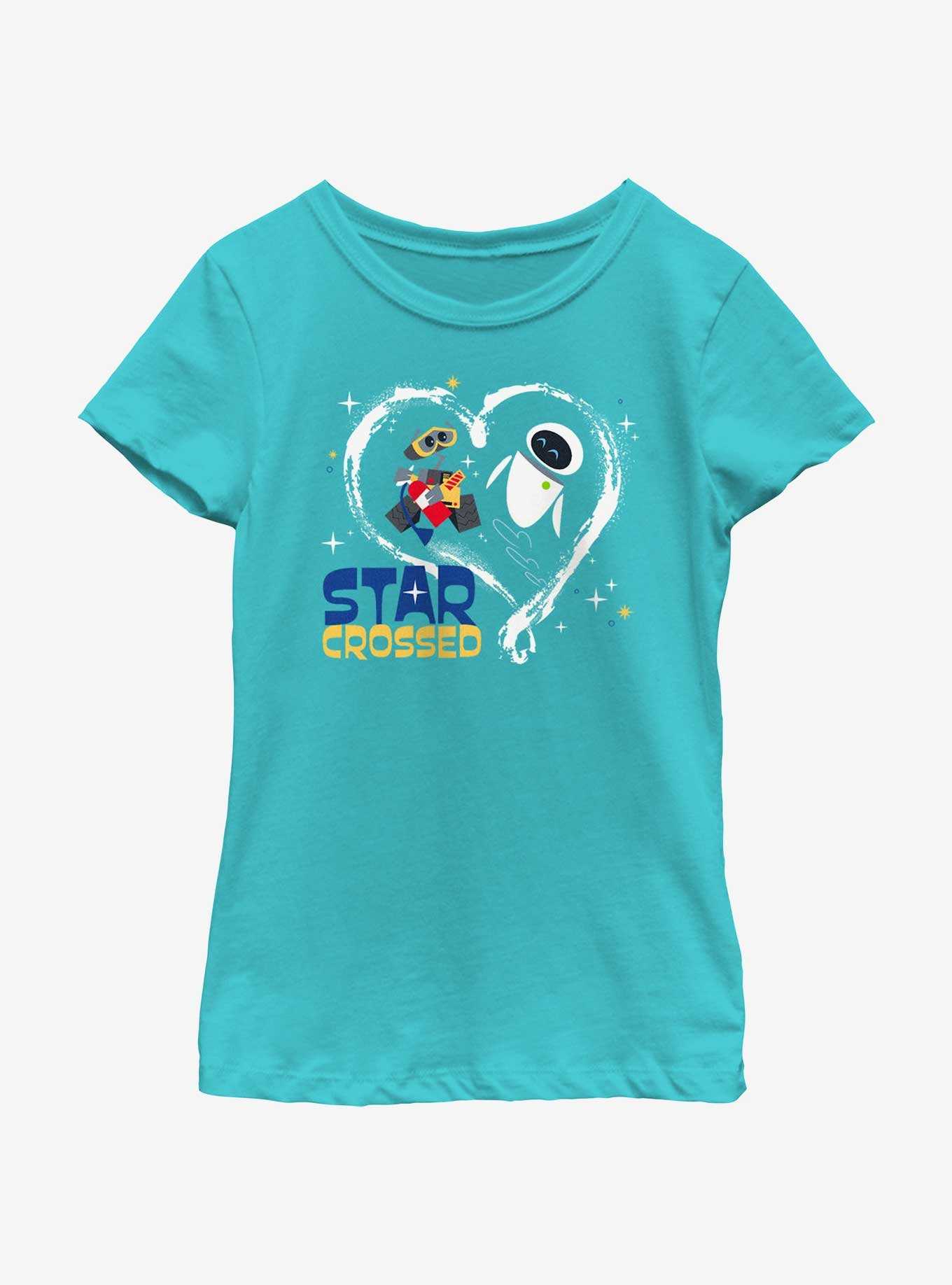 Disney Pixar WALL-E Starcrossed Lovers Youth Girls T-Shirt, , hi-res