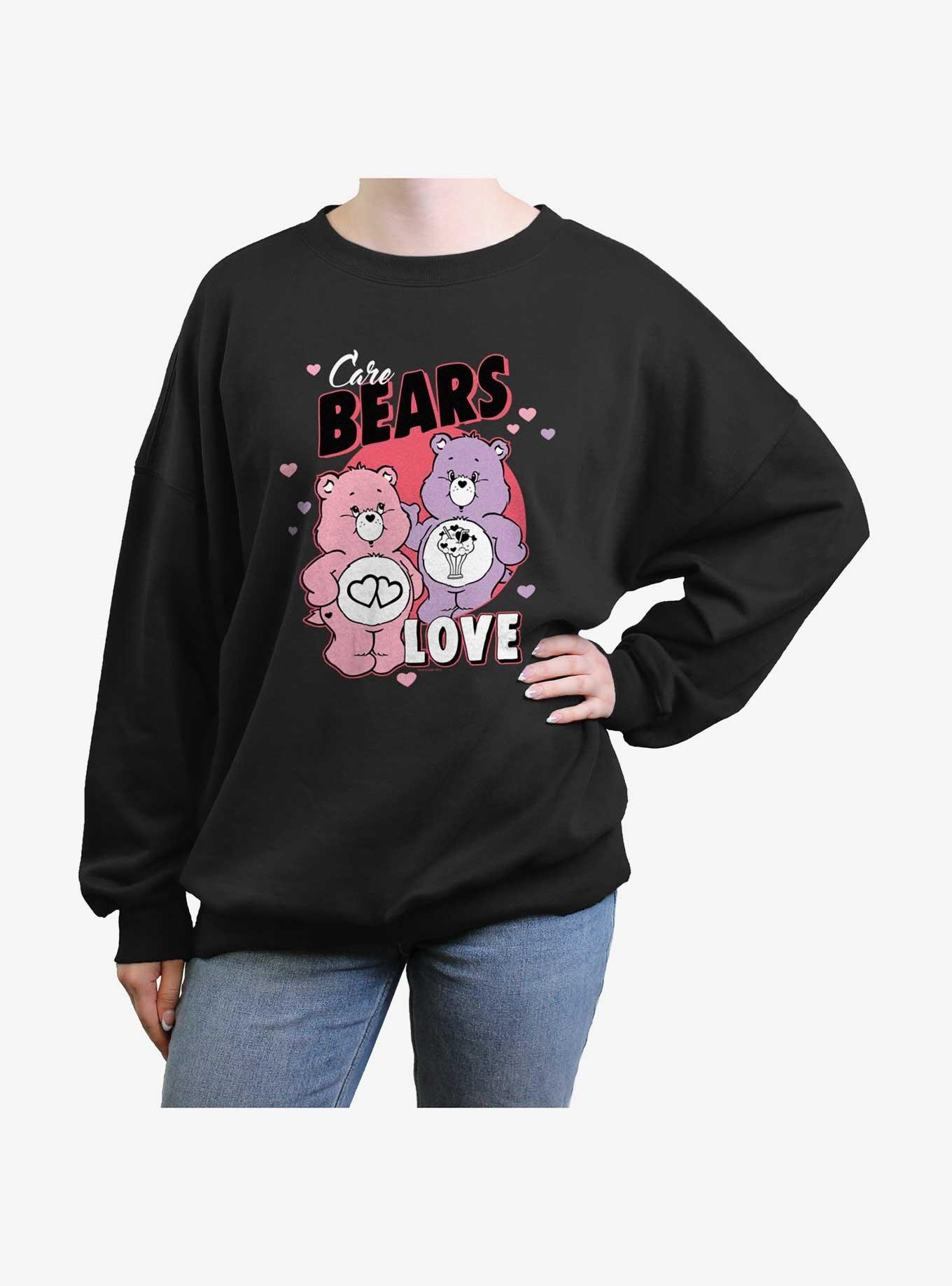 Care Bears Love-a-Lot and Share Bear Love Womens Oversized Sweatshirt, , hi-res