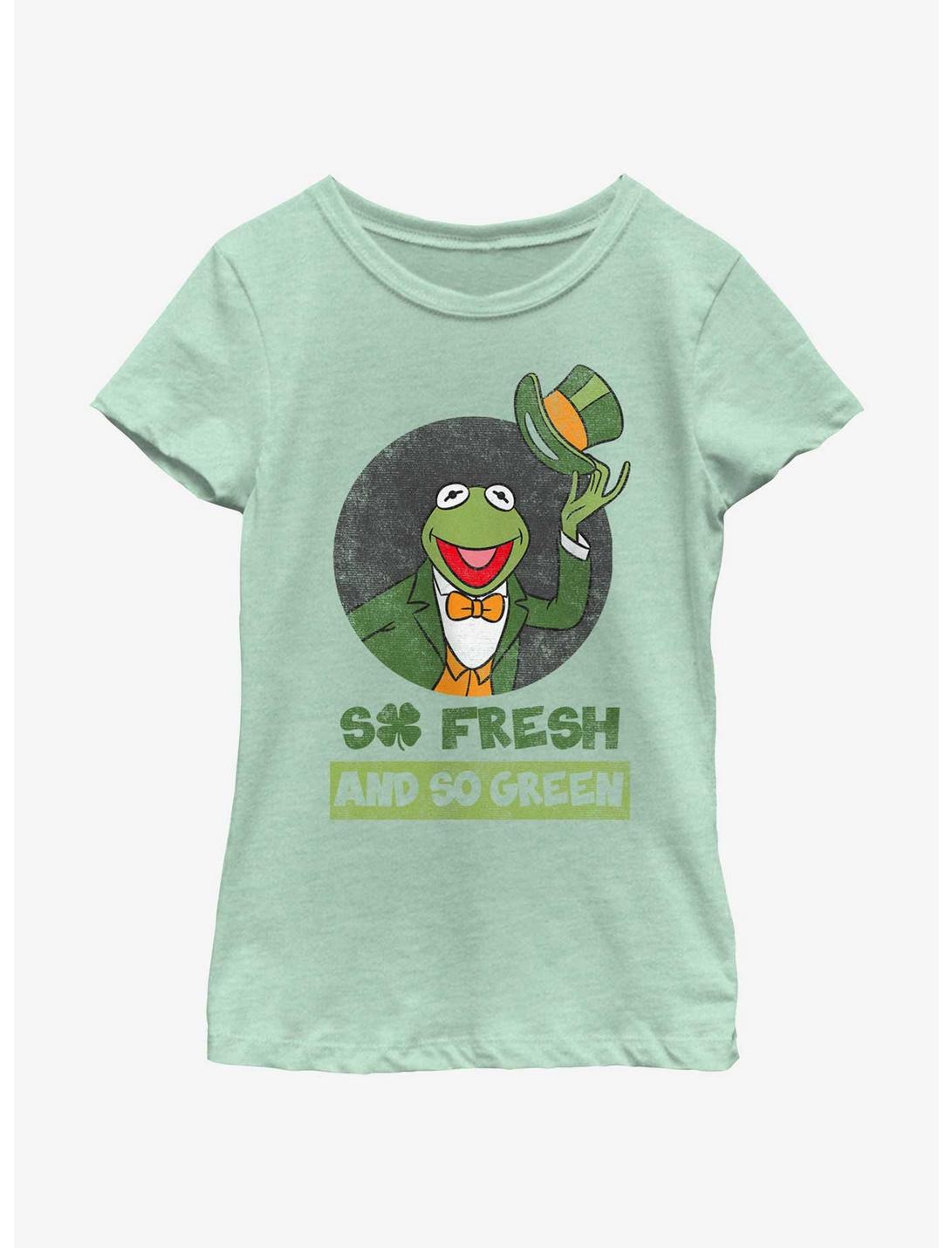 Disney The Muppets Kermit Fresh And Green Youth Girls T-Shirt, MINT, hi-res