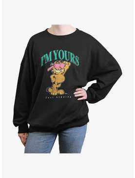 Garfield I'm Yours Womens Oversized Sweatshirt, , hi-res