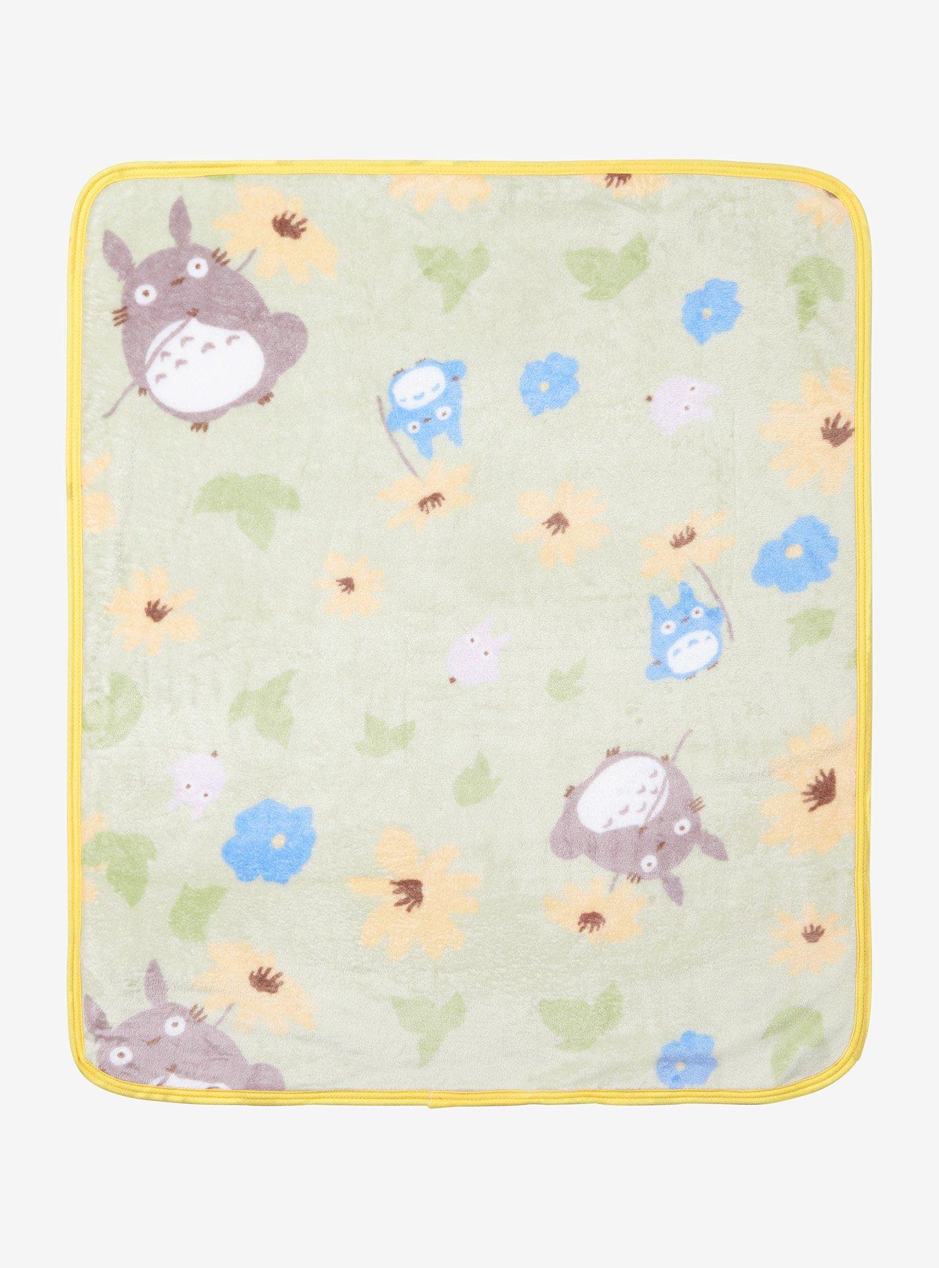 Studio Ghibli My Neighbor Totoro Floral Totoros Allover Print Baby Blanket - BoxLunch Exclusive, , hi-res