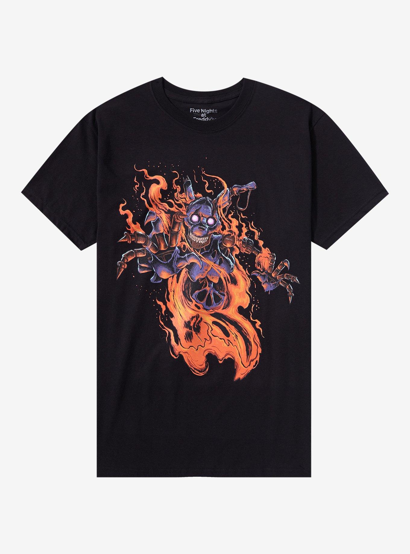 Five Nights At Freddy's Burntrap Fire T-Shirt, BLACK, hi-res