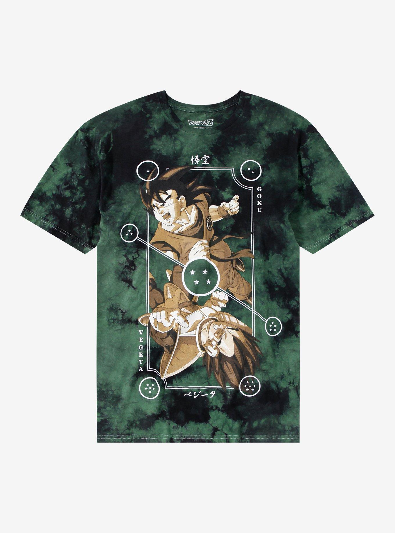 Dragon Ball Z Goku & Vegeta Dual Card Tie-Dye T-Shirt, , hi-res