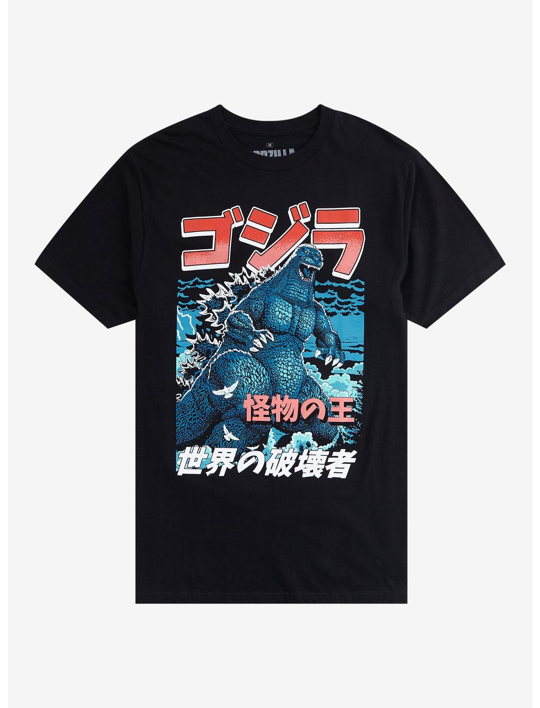 Godzilla Manga Double-Sided T-Shirt, BLACK, hi-res