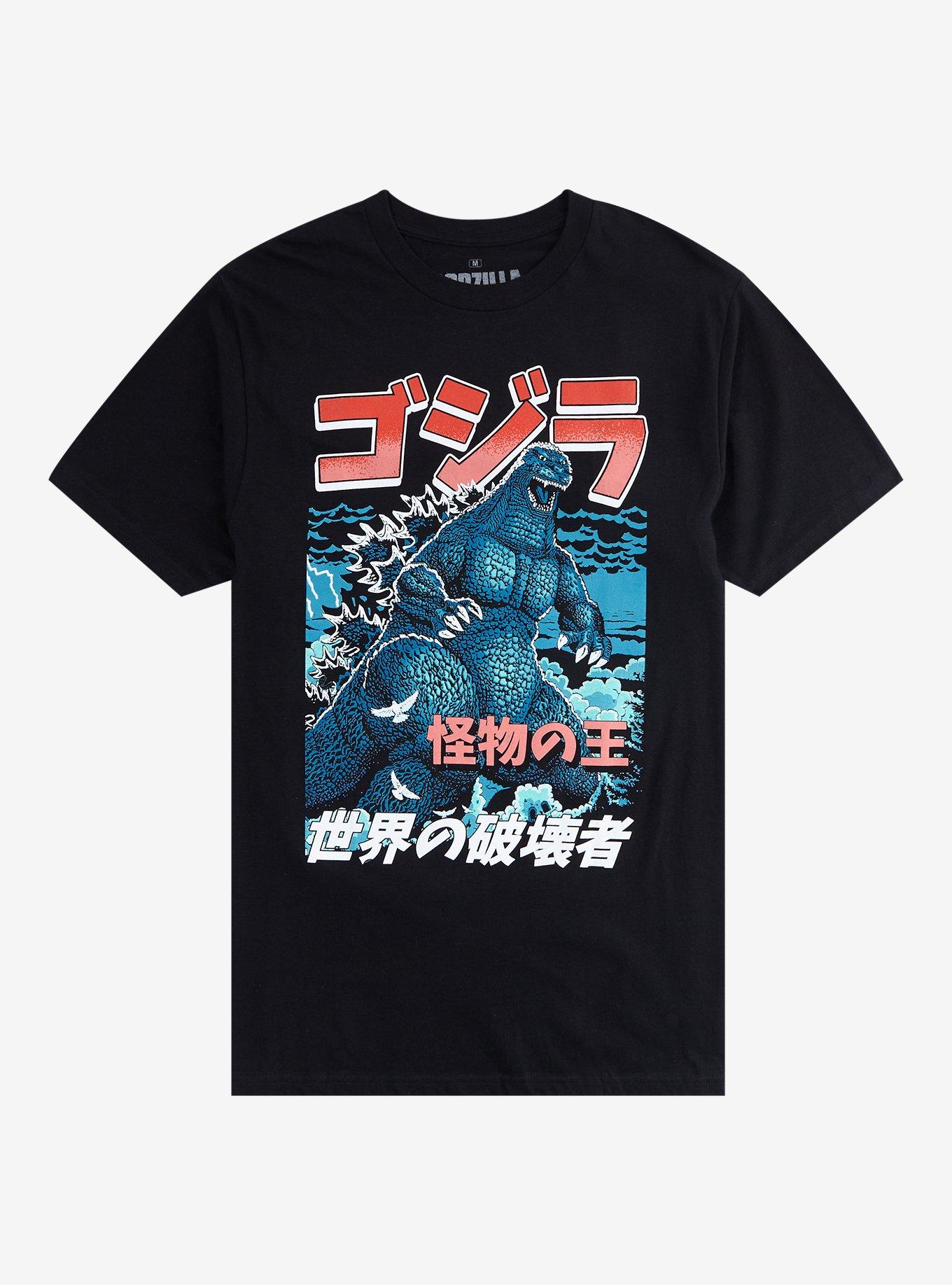 Godzilla Manga Double-Sided T-Shirt, BLACK, hi-res