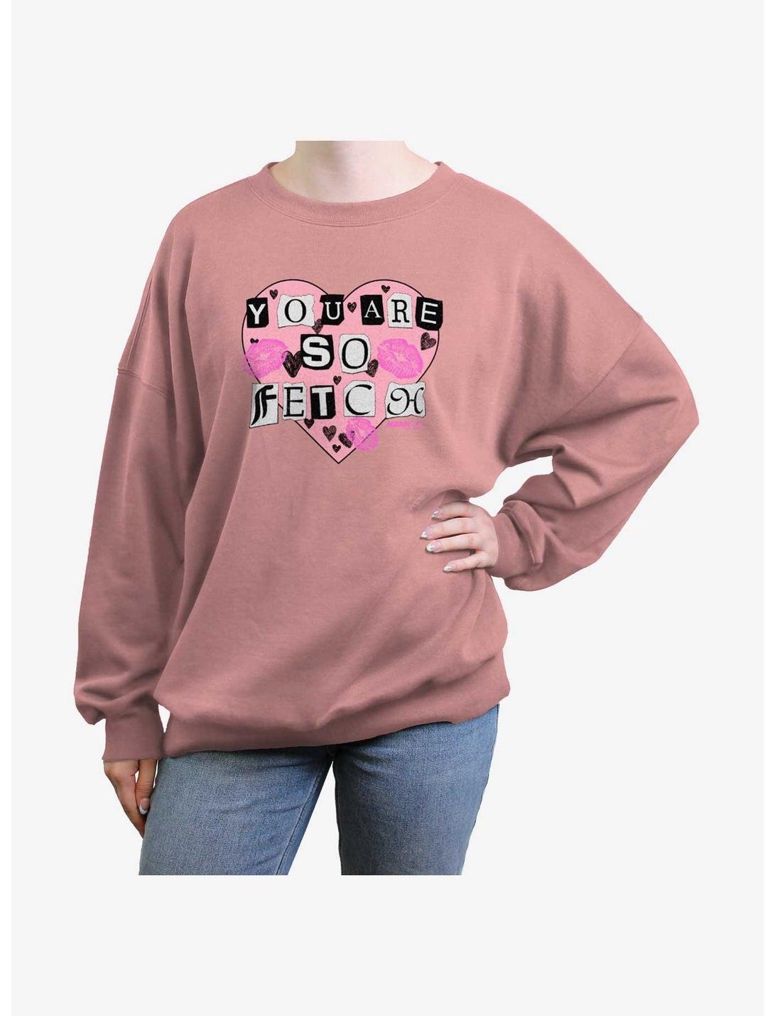 Mean Girls You Are So Fetch Womens Oversized Sweatshirt, DESERTPNK, hi-res