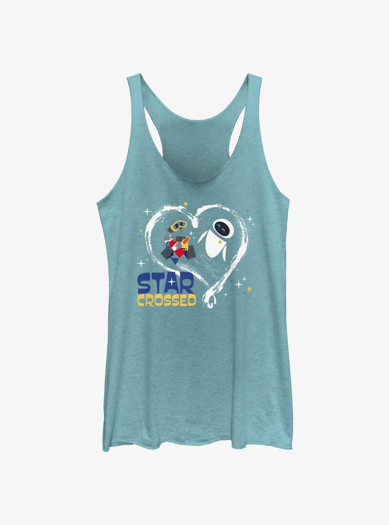 Disney Pixar WALL-E Starcrossed Lovers Womens Tank Top, TAHI BLUE, hi-res